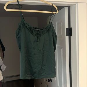 Abercrombie camisole and emerald green size medium